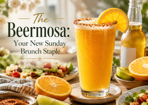 Beermosa brunch delight with citrus zest