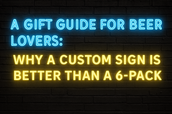 Personalized LED Color Changing Acrylic Man Cave Beers Cheers Sign