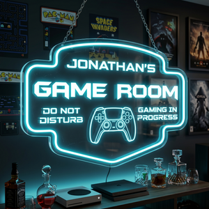 Personalized LED Color Changing Acrylic Game Room Sign
