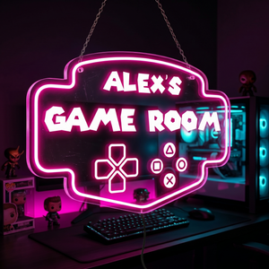 Personalized LED Color Changing Acrylic Gaming Sign