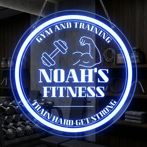 Personalized LED Color Changing Acrylic Gym Sign