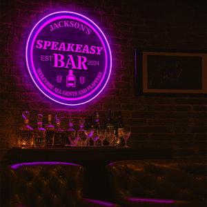 Personalized LED Color Changing Cocktail Bar Sign