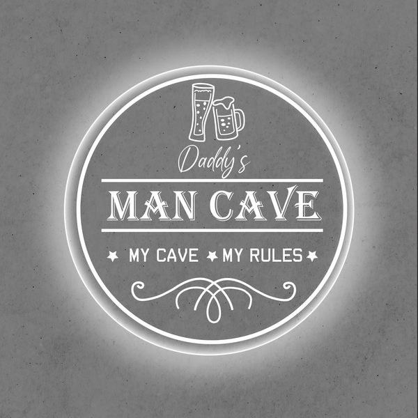 Personalized LED Color Changing Acrylic Man Cave Beer Sign