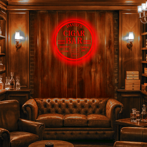 Personalized LED Color Changing Cigar Bar Sign