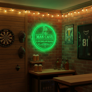 Personalized LED Color Changing Acrylic Man Cave Beer Sign