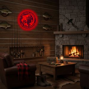 Personalized LED Color Changing Acrylic Fishing Sign