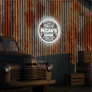 Personalized LED Color Changing Acrylic Pickup Truck Sign