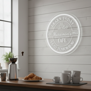 Personalized LED Color Changing Acrylic Coffee Sign
