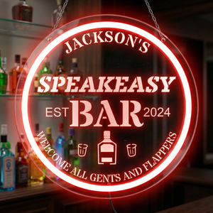 Personalized LED Color Changing Cocktail Bar Sign