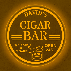 Personalized LED Color Changing Cigar Bar Sign