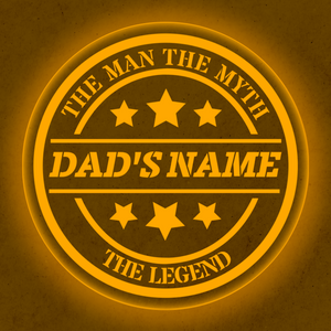 Personalized LED Color Changing Father's Day Dad Sign