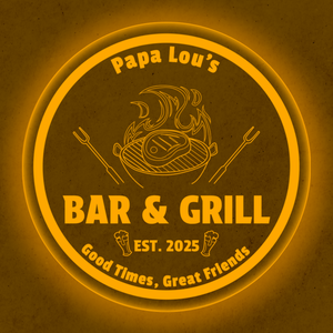 Personalized LED Color Changing Acrylic Beers Bar & Grill Sign