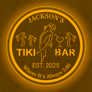 Personalized LED Color Changing Tiki Bar Sign
