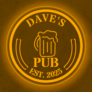 Personalized LED Color Changing Beer Mug Pub Sign