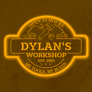 Personalized LED Color Changing Acrylic Workshop Sign