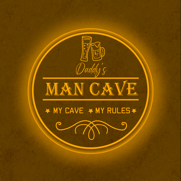 Personalized LED Color Changing Acrylic Man Cave Beer Sign