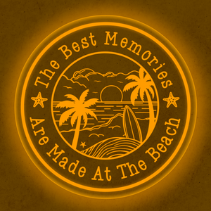 Personalized LED Color Changing Acrylic Beach Sign