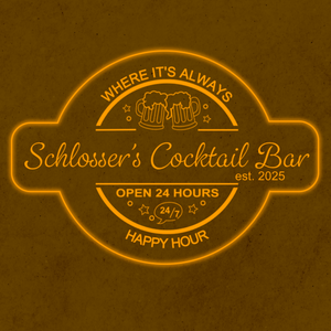 Personalized LED Color Changing Acrylic Beer Mugs Cocktail Bar Sign