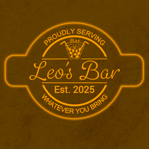 Personalized LED Color Changing Acrylic Glasses With Straws Bar Sign