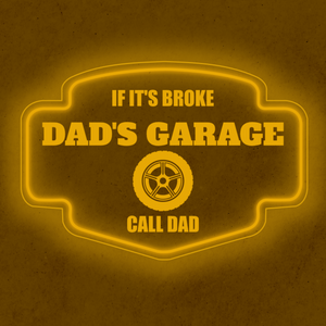 Personalized LED Color Changing Acrylic Garage Tire Sign