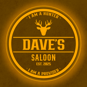 Personalized LED Color Changing Acrylic Deer Hunter Sign