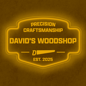 Personalized LED Color Changing Acrylic Woodshop Sign
