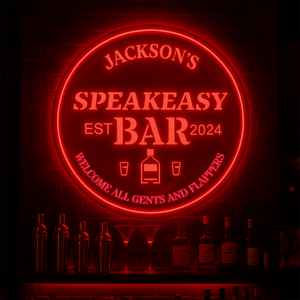 Personalized LED Color Changing Cocktail Bar Sign