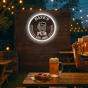 Personalized LED Color Changing Beer Mug Pub Sign