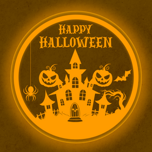 Personalized LED Color Changing Acrylic Halloween Sign