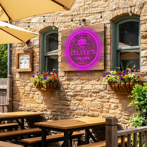 Personalized LED Color Changing Acrylic Tavern Beer Mugs Sign