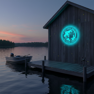 Personalized LED Color Changing Acrylic Fishing Sign