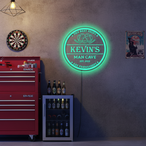 Personalized LED Color Changing Acrylic Man Cave Beers & Hop Sign