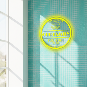 Personalized LED Color Changing Acrylic Pool Bar Sign