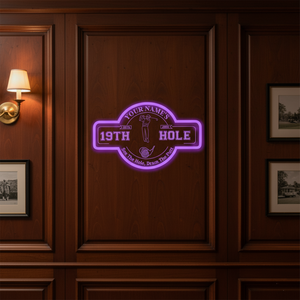 Personalized LED Color Changing Acrylic Golf 19th Hole Sign