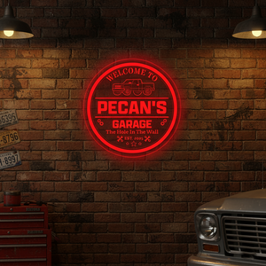 Personalized LED Color Changing Acrylic Pickup Truck Sign