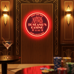 Personalized LED Color Changing Acrylic Casino Sign