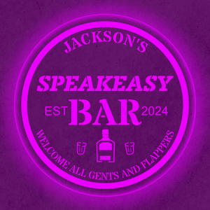 Personalized LED Color Changing Cocktail Bar Sign