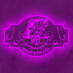 Personalized LED Color Changing Acrylic Fishing Hooks Sign