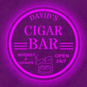 Personalized LED Color Changing Cigar Bar Sign