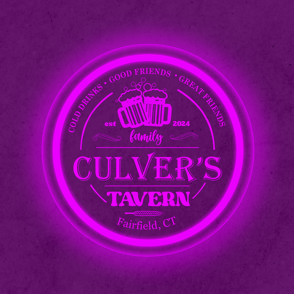 Personalized LED Color Changing Acrylic Tavern Beer Mugs Sign