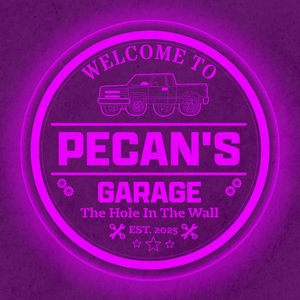 Personalized LED Color Changing Acrylic Pickup Truck Sign