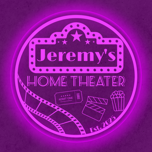 Personalized LED Color Changing Acrylic Home Theater Sign