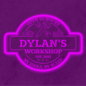 Personalized LED Color Changing Acrylic Workshop Sign