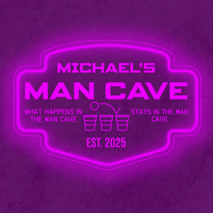 Personalized LED Color Changing Acrylic Beer Pong Sign