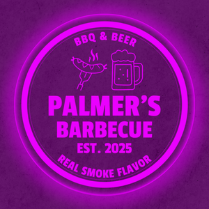 Personalized LED Color Changing Acrylic BBQ & Beer Sign