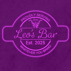 Personalized LED Color Changing Acrylic Glasses With Straws Bar Sign