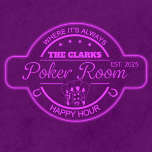 Personalized LED Color Changing Acrylic Poker Room Bar Sign