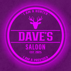 Personalized LED Color Changing Acrylic Deer Hunter Sign