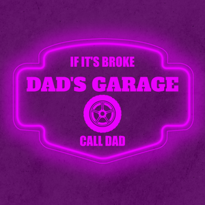 Personalized LED Color Changing Acrylic Garage Tire Sign