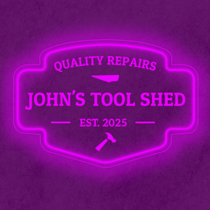 Personalized LED Color Changing Acrylic Tool Shed Sign